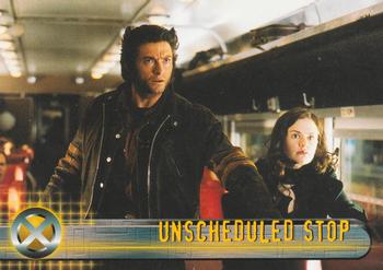 2000 Topps X-Men The Movie #45 Unscheduled Stop Front