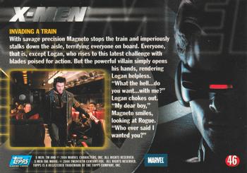 2000 Topps X-Men The Movie #46 Invading a Train Back