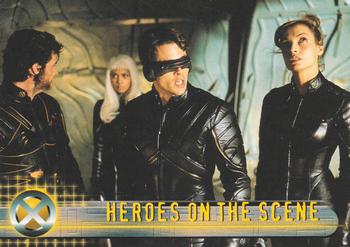 2000 Topps X-Men The Movie #53 Heroes on the Scene Front