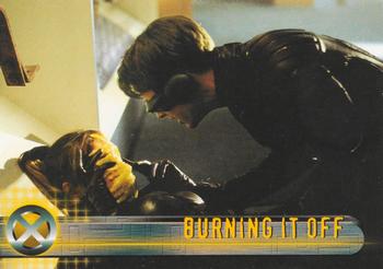 2000 Topps X-Men The Movie #55 Burning It Off Front