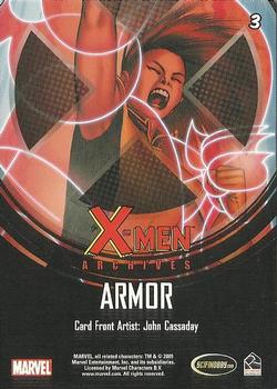 2009 Rittenhouse X-Men Archives #3 Armor Back