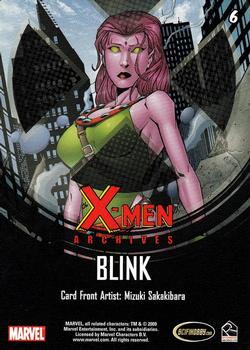 2009 Rittenhouse X-Men Archives #6 Blink Back