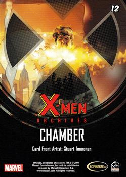 2009 Rittenhouse X-Men Archives #12 Chamber Back