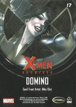 2009 Rittenhouse X-Men Archives #17 Domino Back