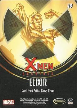 2009 Rittenhouse X-Men Archives #19 Elixir Back