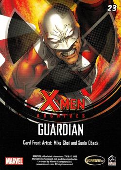 2009 Rittenhouse X-Men Archives #23 Guardian Back