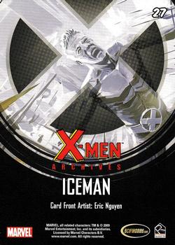 2009 Rittenhouse X-Men Archives #27 Iceman Back