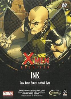 2009 Rittenhouse X-Men Archives #28 Ink Back