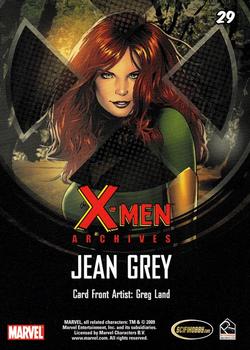 2009 Rittenhouse X-Men Archives #29 Jean Grey Back