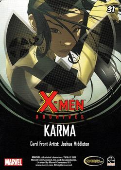 2009 Rittenhouse X-Men Archives #31 Karma Back