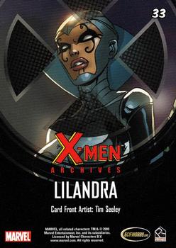 2009 Rittenhouse X-Men Archives #33 Lilandra Back