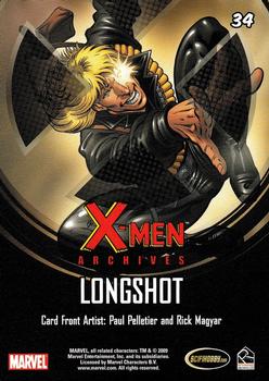 2009 Rittenhouse X-Men Archives #34 Longshot Back