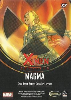 2009 Rittenhouse X-Men Archives #37 Magma Back