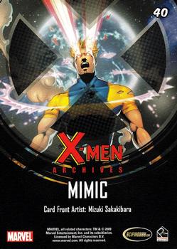 2009 Rittenhouse X-Men Archives #40 Mimic Back