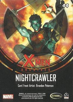 2009 Rittenhouse X-Men Archives #44 Nightcrawler Back