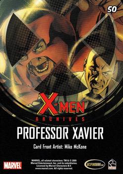 2009 Rittenhouse X-Men Archives #50 Professor Xavier Back
