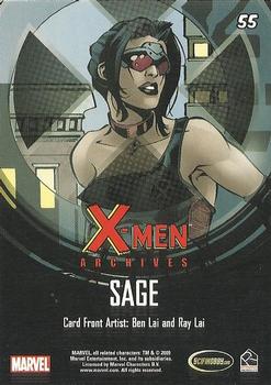 2009 Rittenhouse X-Men Archives #55 Sage Back