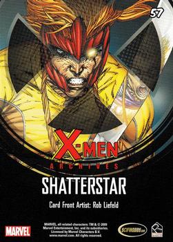 2009 Rittenhouse X-Men Archives #57 Shatterstar Back