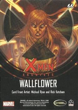 2009 Rittenhouse X-Men Archives #66 Wallflower Back