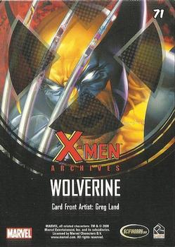 2009 Rittenhouse X-Men Archives #71 Wolverine Back