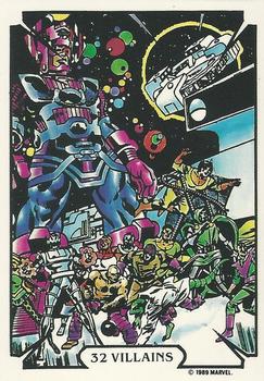 1989 Comic Images Marvel Comics Mike Zeck #32 Villains Front