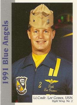 1991 Sterling Blue Angels #2 Lt. Cmdr. Lee Grawn, USN Front