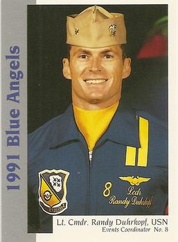 1991 Sterling Blue Angels #8 Lt. Cmdr. Randy Duhrkopf, USN Front
