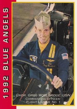 1992 Ryan Blue Angels #1 Cmdr. Greg Wooldridge, USN Front