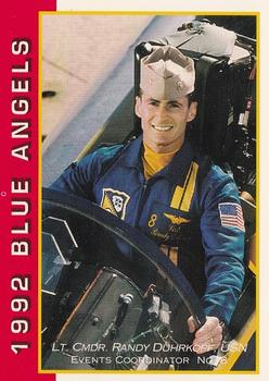 1992 Ryan Blue Angels #8 Lt. Cmdr. Randy Duhrkopf, USN Front
