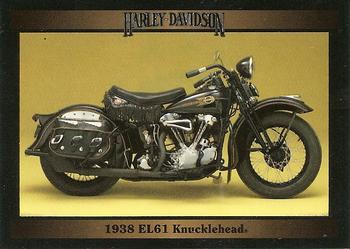 1992-93 Collect-A-Card Harley Davidson #14 1938 EL61 Knucklehead Front