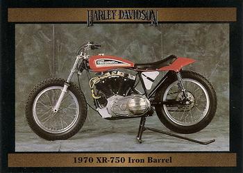 1992-93 Collect-A-Card Harley Davidson #167 1970 XR-750 Iron Barrel Front