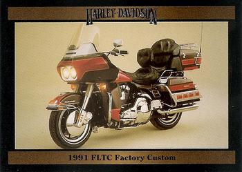 1992-93 Collect-A-Card Harley Davidson #179 1991 FLTC Factory Custom Front