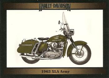 1992-93 Collect-A-Card Harley Davidson #28 1963 XLA Army Front