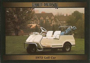 1992-93 Collect-A-Card Harley Davidson #39 1972 Golf Car Front