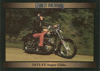 1992-93 Collect-A-Card Harley Davidson #45 1973 FX Super Glide Front
