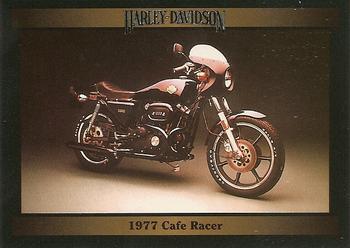 1992-93 Collect-A-Card Harley Davidson #49 1977 Café Racer Front
