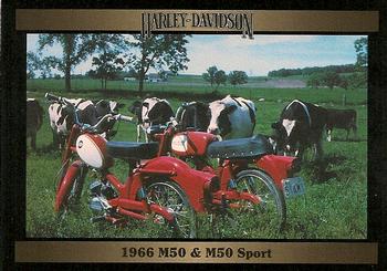 1992-93 Collect-A-Card Harley Davidson #234 1966 M50 & M50 Sport Front