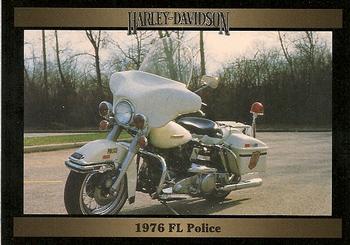 1992-93 Collect-A-Card Harley Davidson #238 1976 FL Police Front