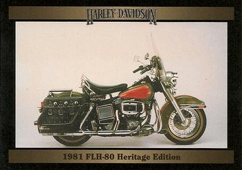 1992-93 Collect-A-Card Harley Davidson #239 1981 FLH-80 Heritage Edition Front