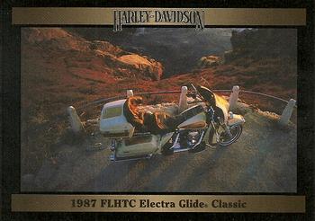 1992-93 Collect-A-Card Harley Davidson #244 1987 FLHTC Electra Glide Classic Front