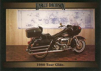 1992-93 Collect-A-Card Harley Davidson #58 1980 Tour Glide Front
