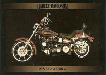 1992-93 Collect-A-Card Harley Davidson #64 1981 Low Rider Front