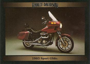 1992-93 Collect-A-Card Harley Davidson #68 1983 Sport Glide Front