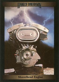 1992-93 Collect-A-Card Harley Davidson #80 Shovelhead Engine Front