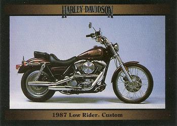1992-93 Collect-A-Card Harley Davidson #81 1987 Low Rider Custom Front