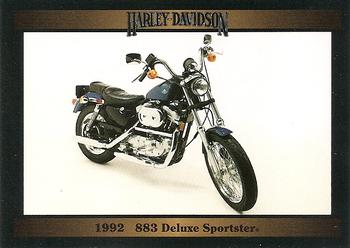 1992-93 Collect-A-Card Harley Davidson #89 1992 883 Deluxe Sportster Front
