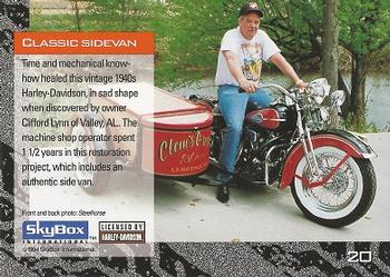 1994 SkyBox Harley-Davidson #20 Classic Sidevan Back