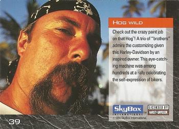 1994 SkyBox Harley-Davidson #39 Hog Wild Back