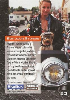 1994 SkyBox Harley-Davidson #50 Bon Jour, Sturgis Back
