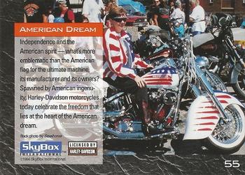 1994 SkyBox Harley-Davidson #55 American Dream Back